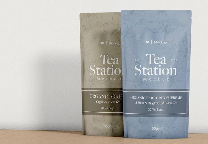 Tea branding mockup