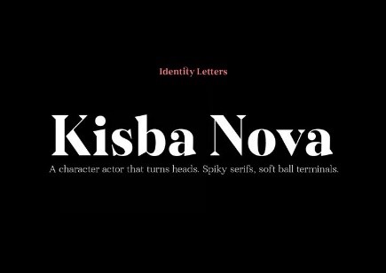 Kisba Nova font