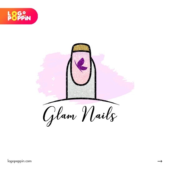 Glam Nails logo