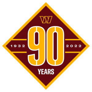 Washington Commanders’ 90th anniversary logo