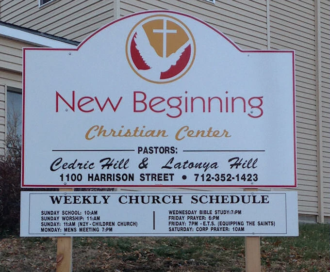Christian church signage