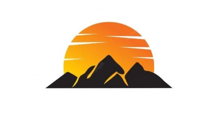 Creative mountain logo design