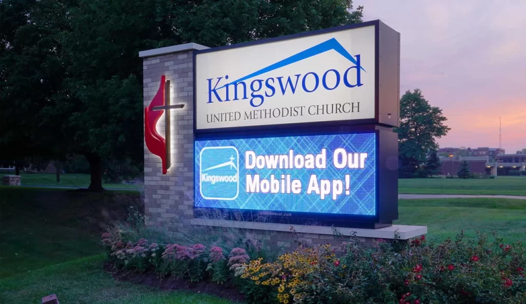 Digital church sign