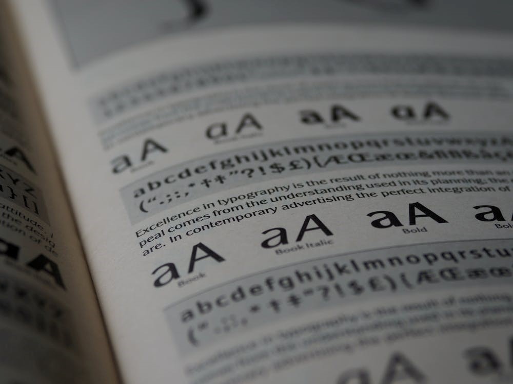 Modern sans serif typeface