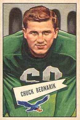 Chuck Bednarik trading card