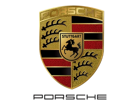 Porsche logo metallic