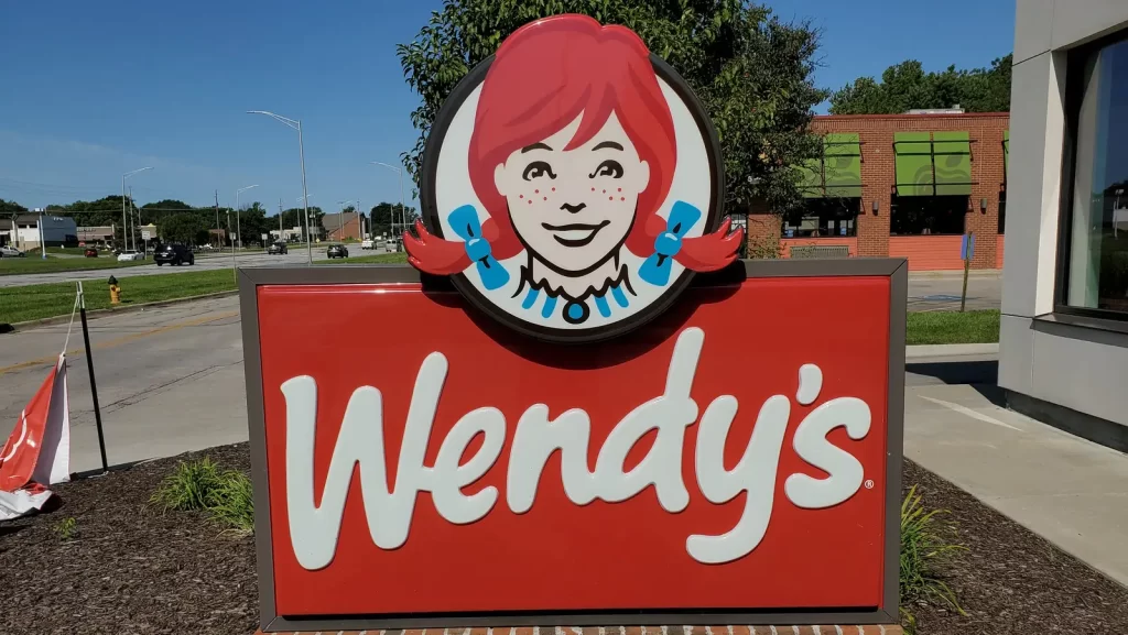 Wendys branding sign