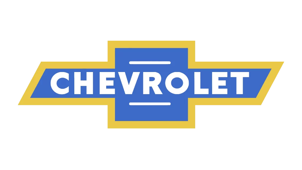 Light blue and gold with white accent Chevy logo