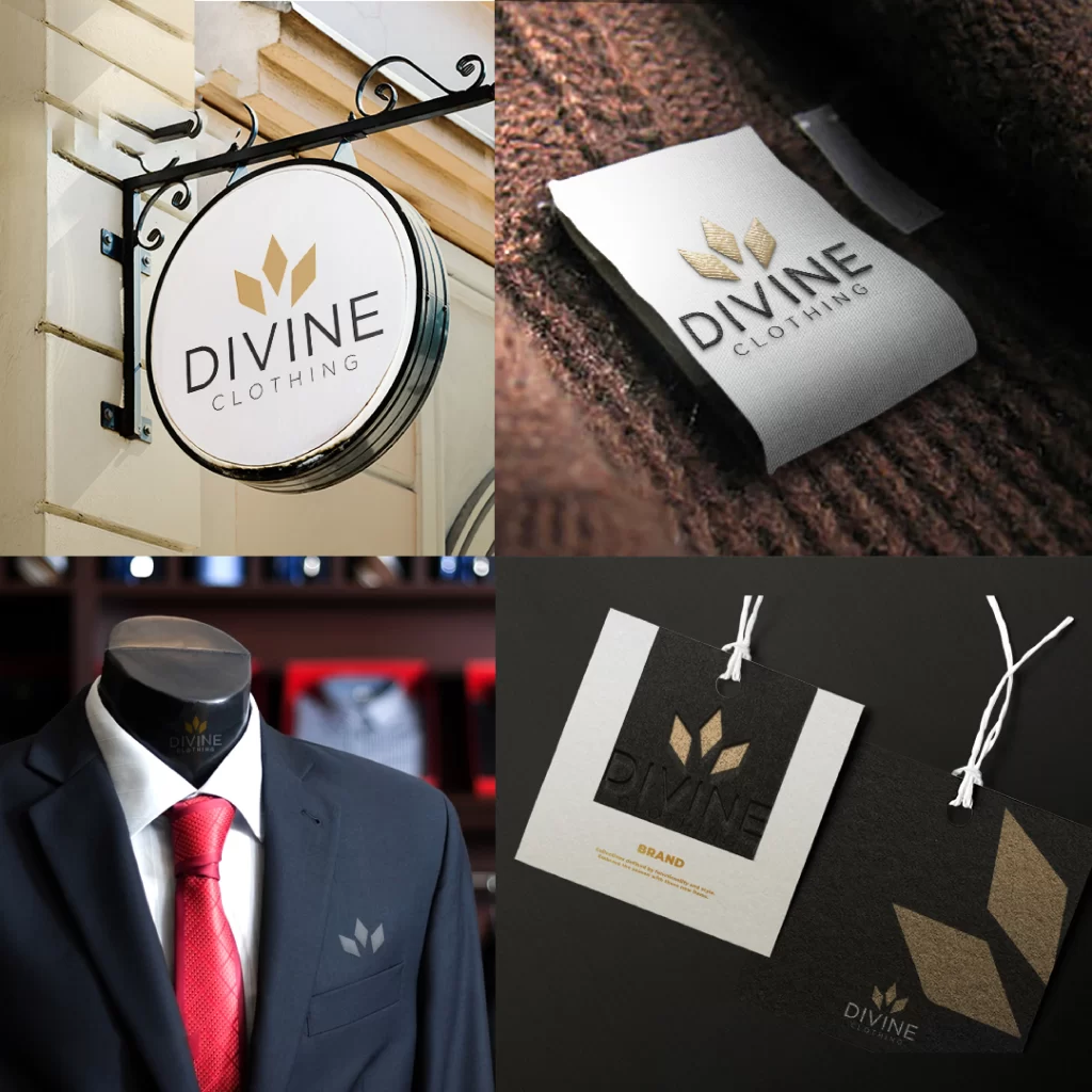 divine clothing boutique logo