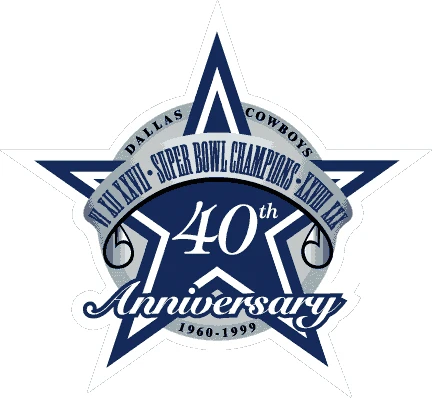 dallas cowboys anniversary logo 4oth