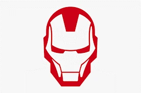 Iron Man helmet symbol
