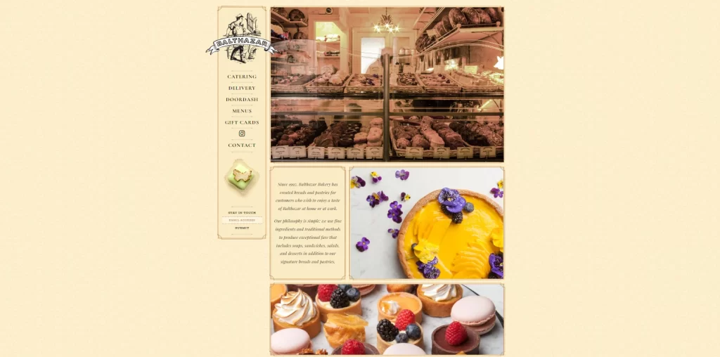 Balthazar Bakery website