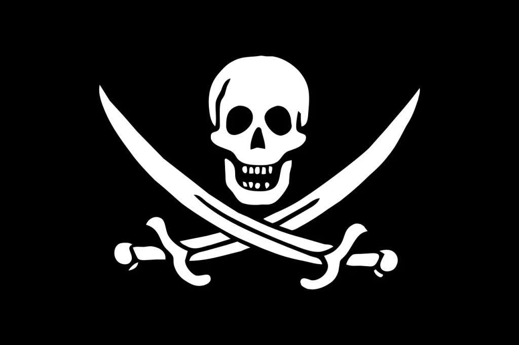 Calico Jack flag that inspired the Buccaneers logo