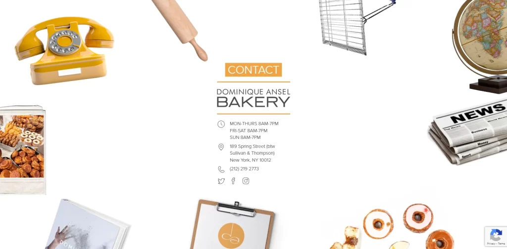 Dominique Ansel Bakery website