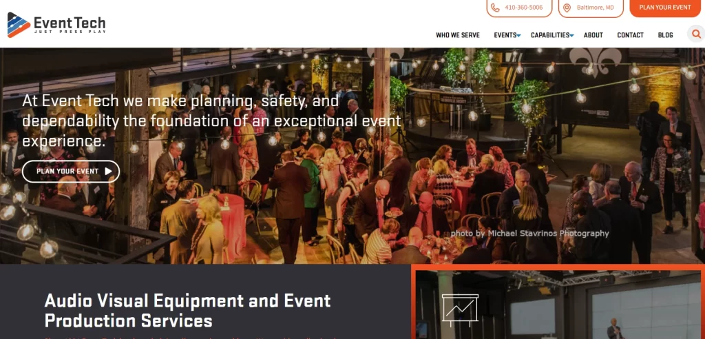 Event Tech Event Management website