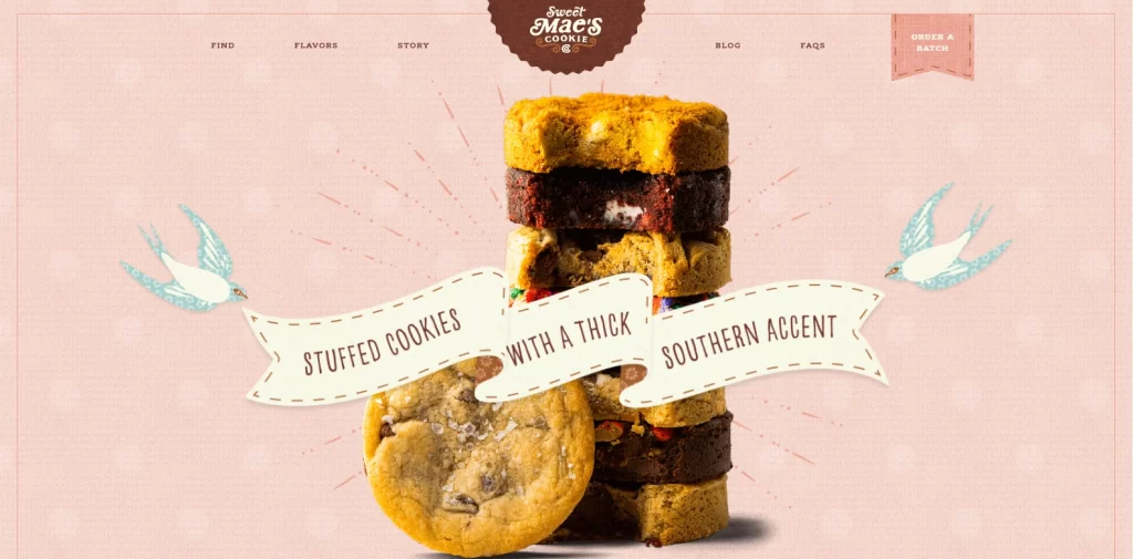 Sweet Mae Cookies website