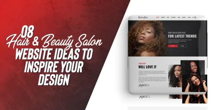 hair & beauty salon website ideas