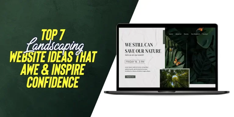 landscaping website design