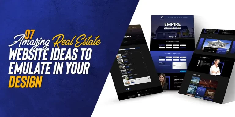 real estate website design ideas