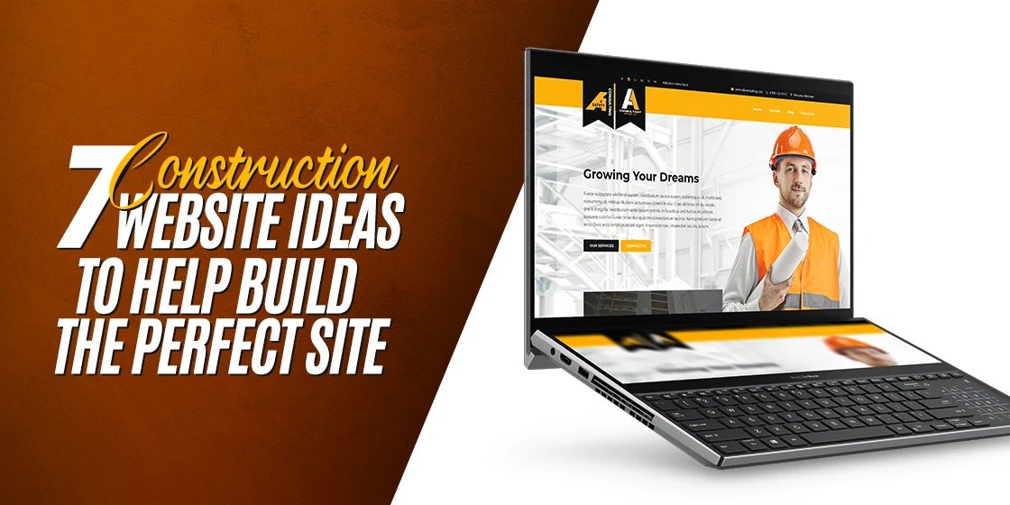 construction website design ideas