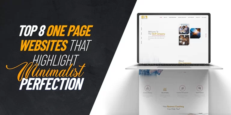 one page website design