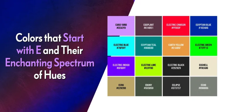 colors that start with e