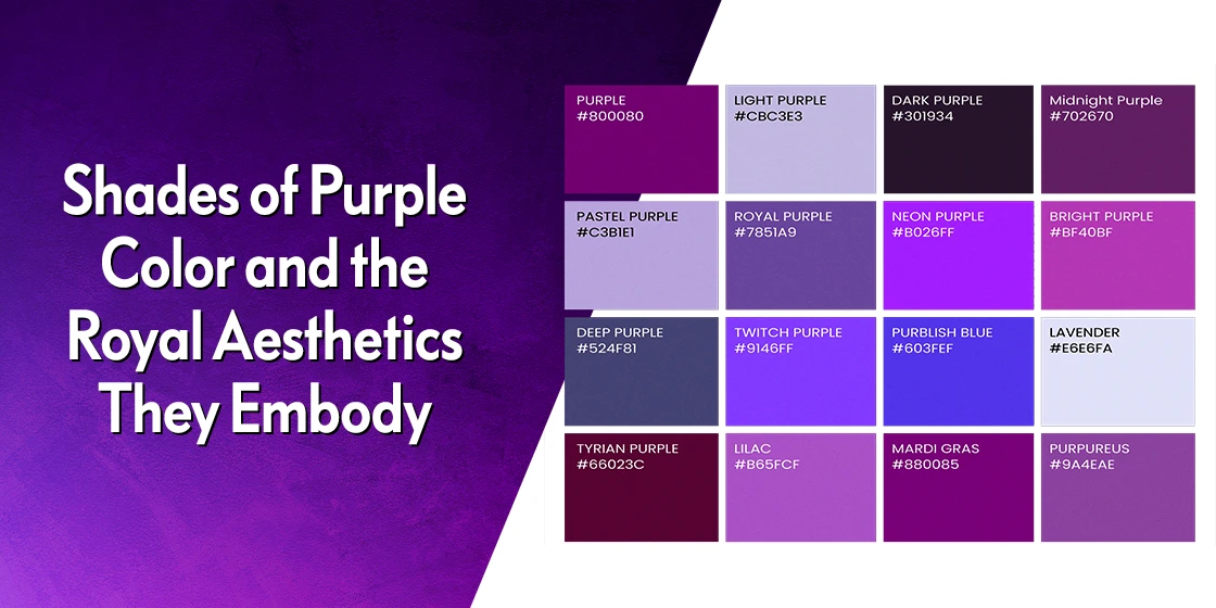 shades of purple color codes