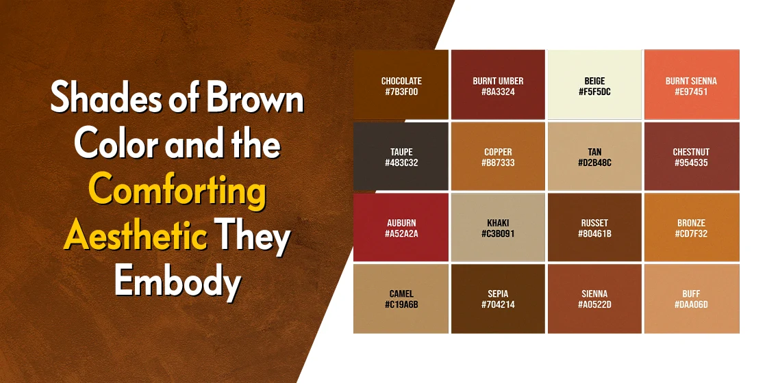 shades of brown color codes