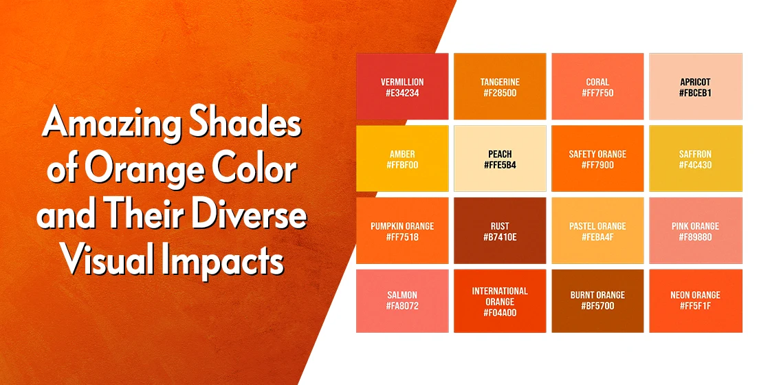 shades of orange color