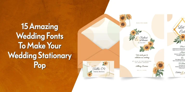 wedding fonts design