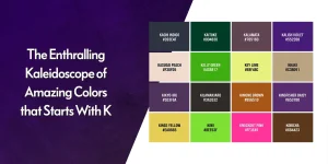 colors that starts with K