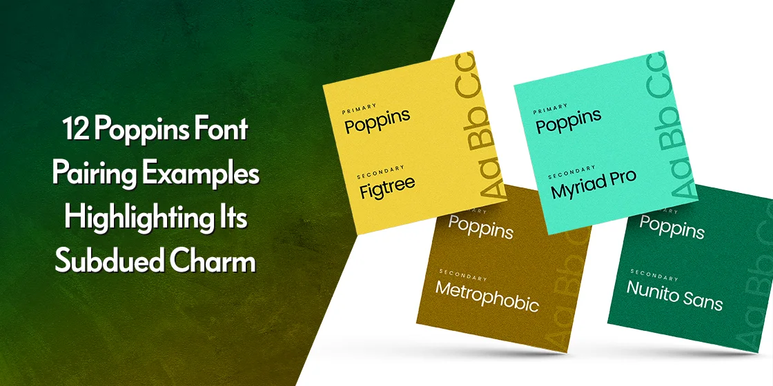 poppins fonts combinations