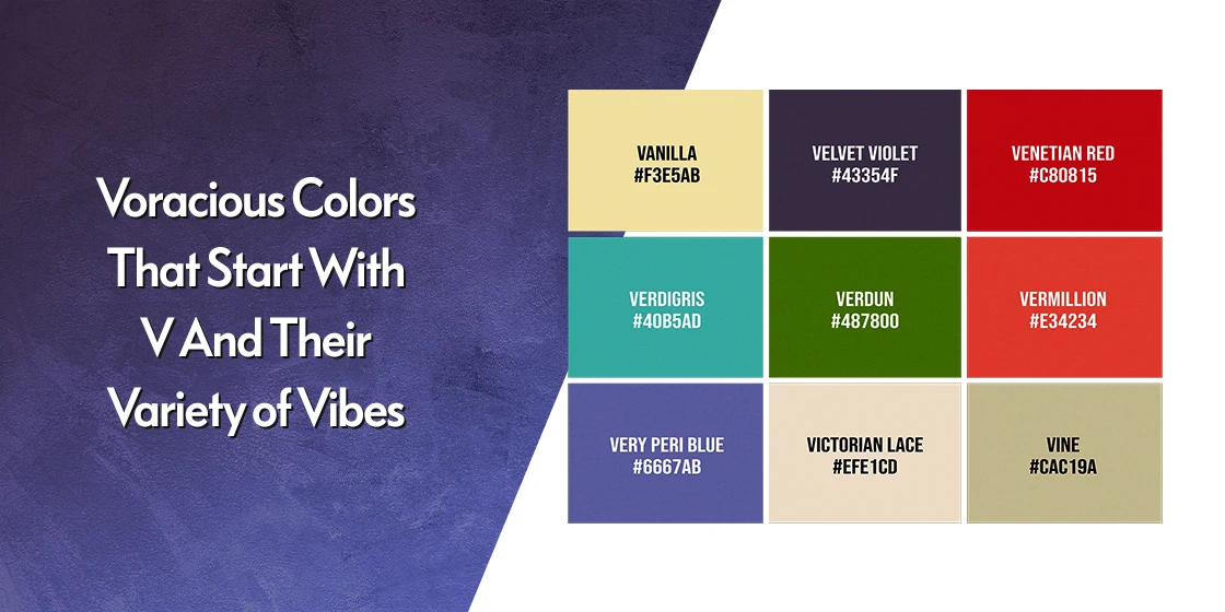 colors that starts with v