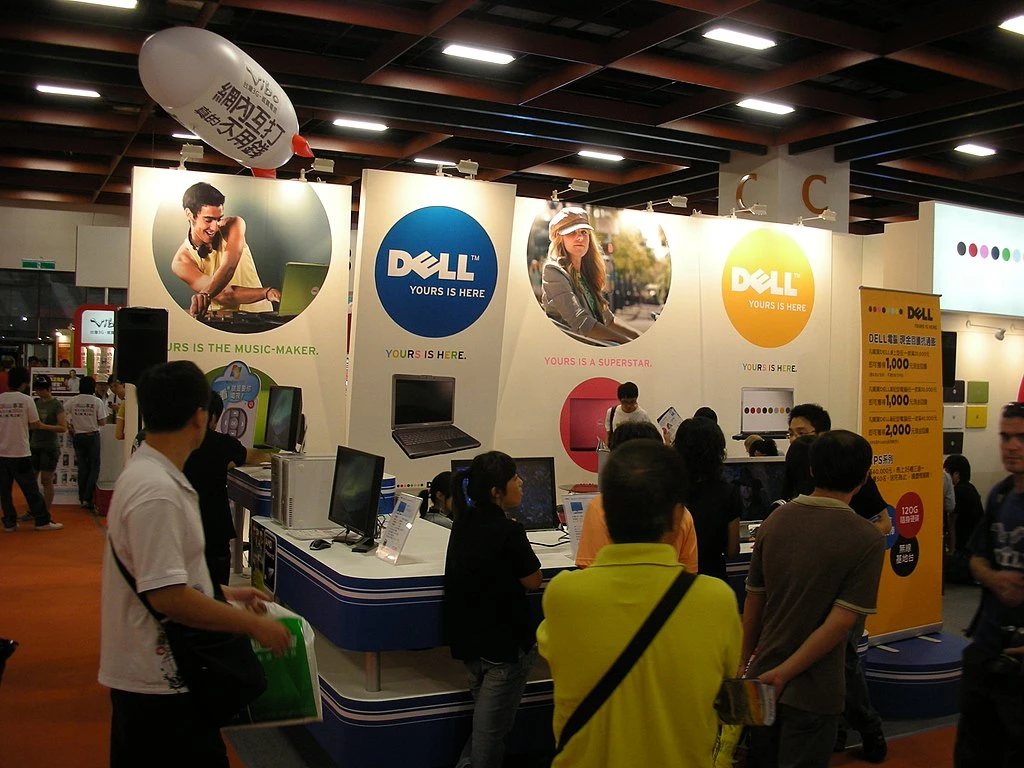 Dell stall at an expo