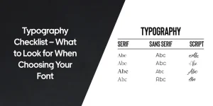 Typography Checklist