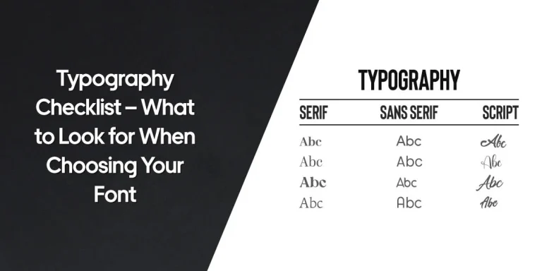 Typography Checklist