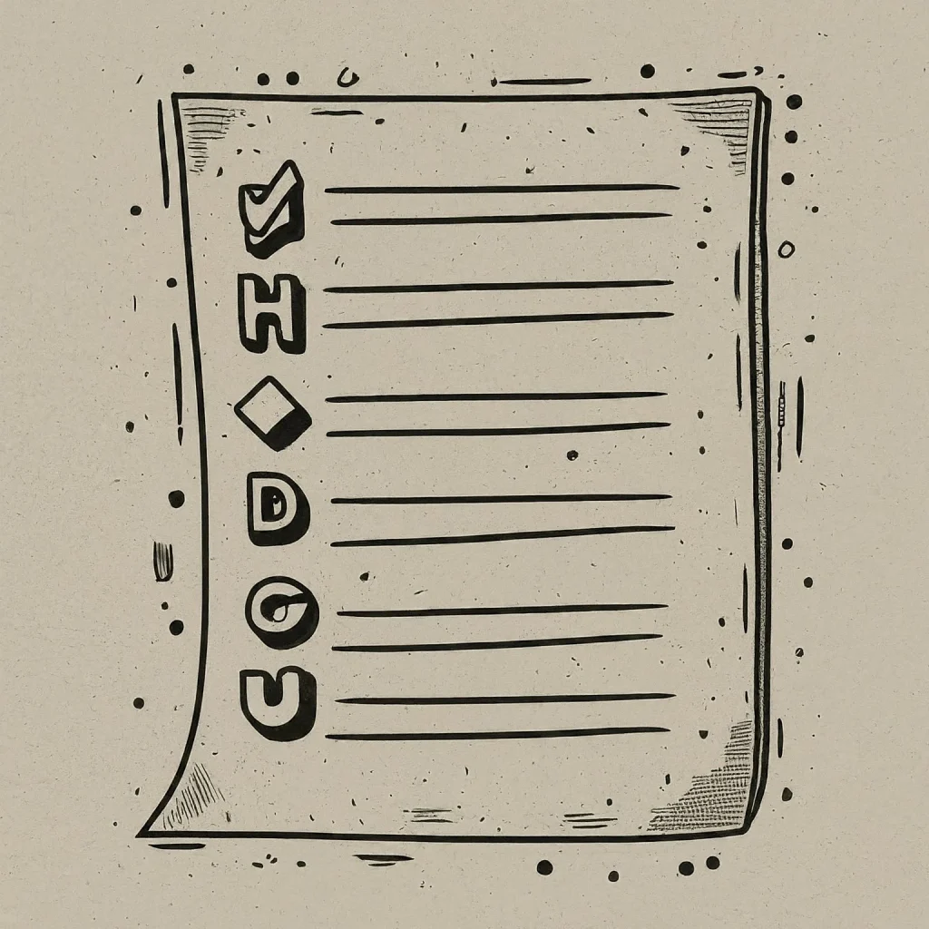 checklist style