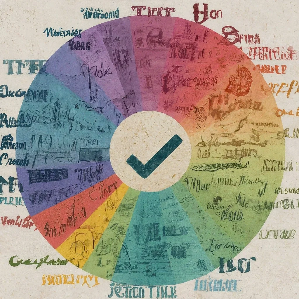 typography brand wheel