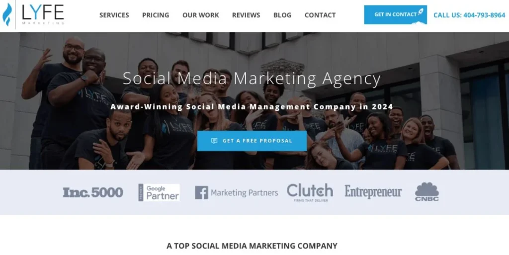 LYFE marketing webpage