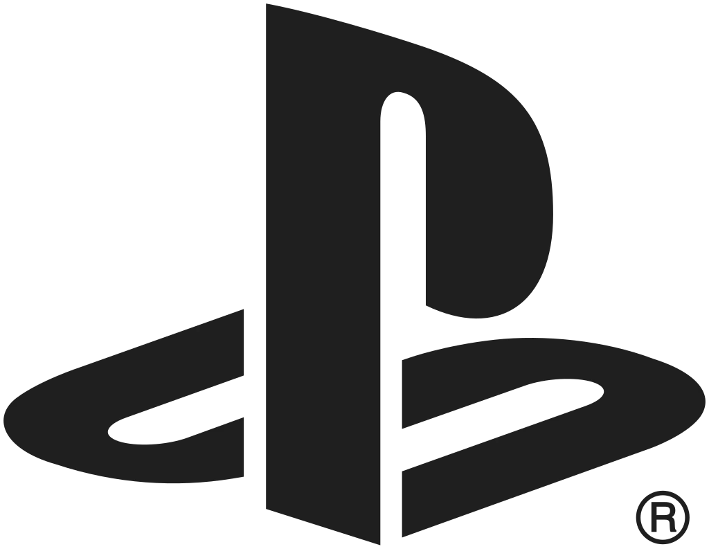Monochrome PlayStation symbol from 2009 to present