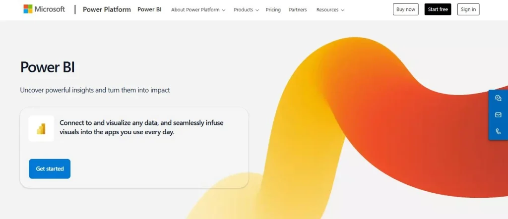 Power BI webpage