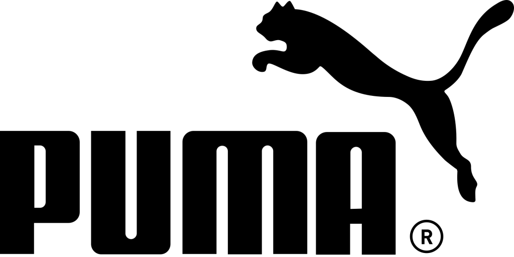 Puma pouncing cat symbol
