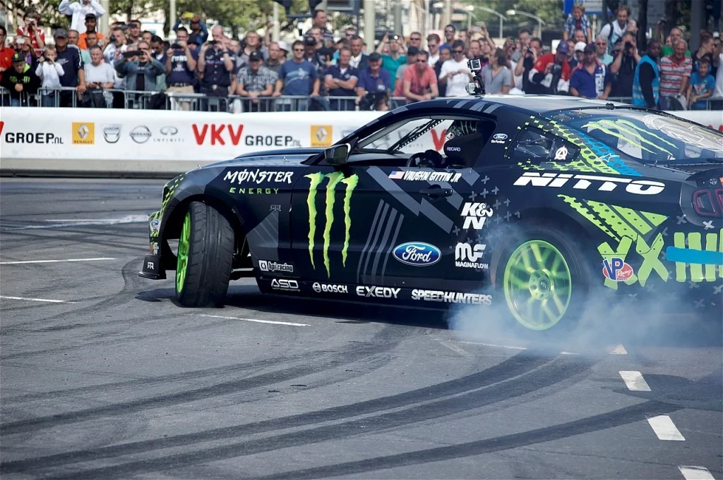 Vaughn Gittin’s Ford Mustang drift car