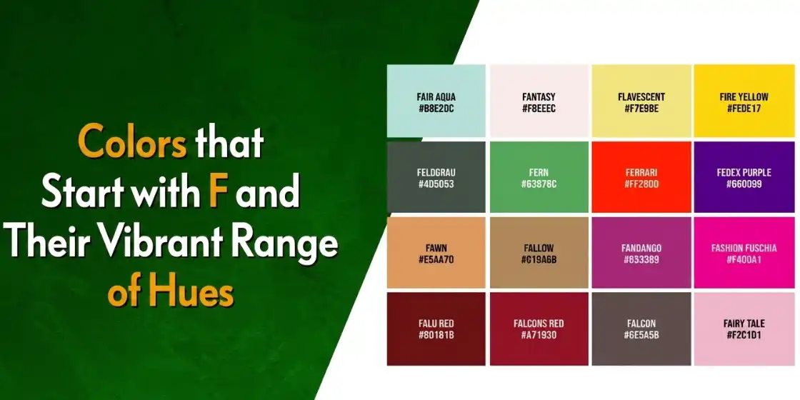 colors that start with f
